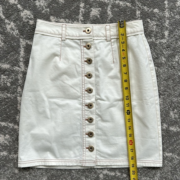 Kate Spade button down ivory white mini skirt - Picture 11 of 13